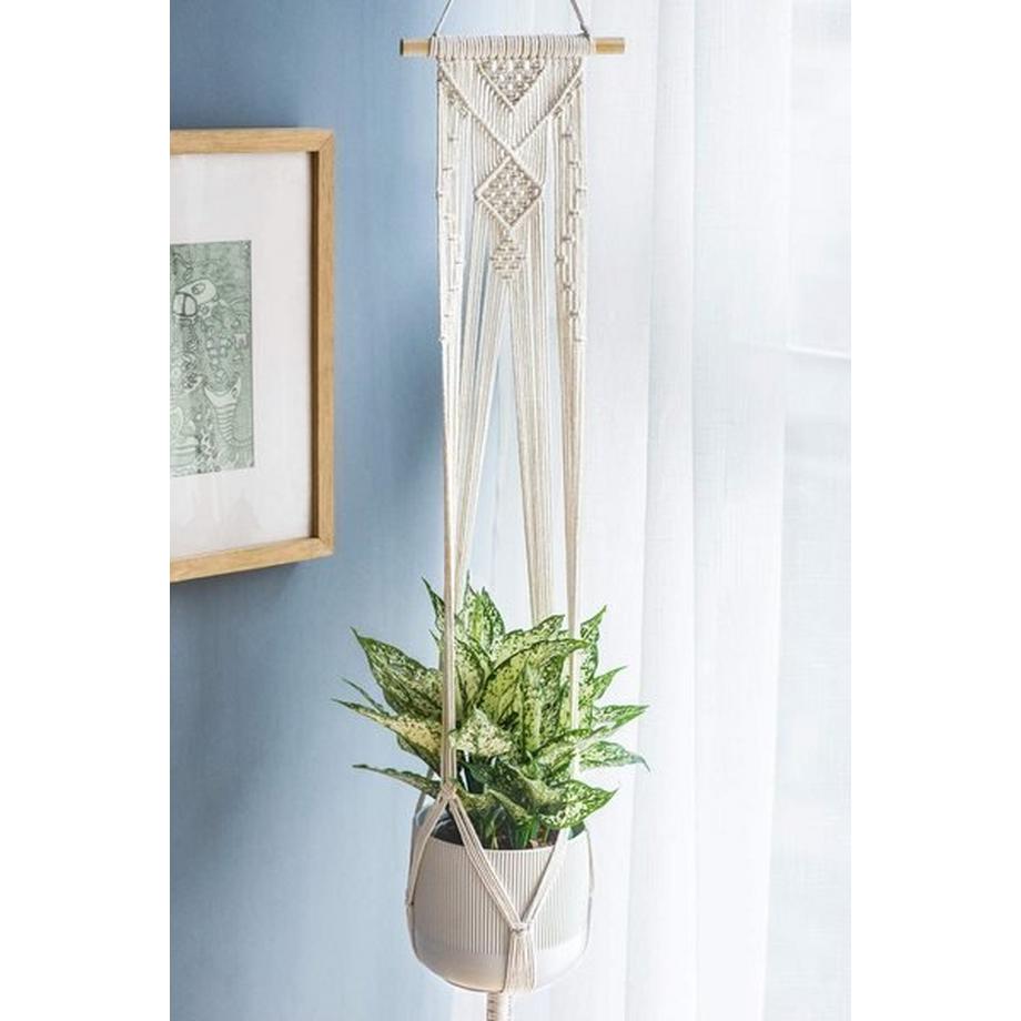 Northio  Panier Suspendu en Macramé - Suspension Plante - 105 cm 