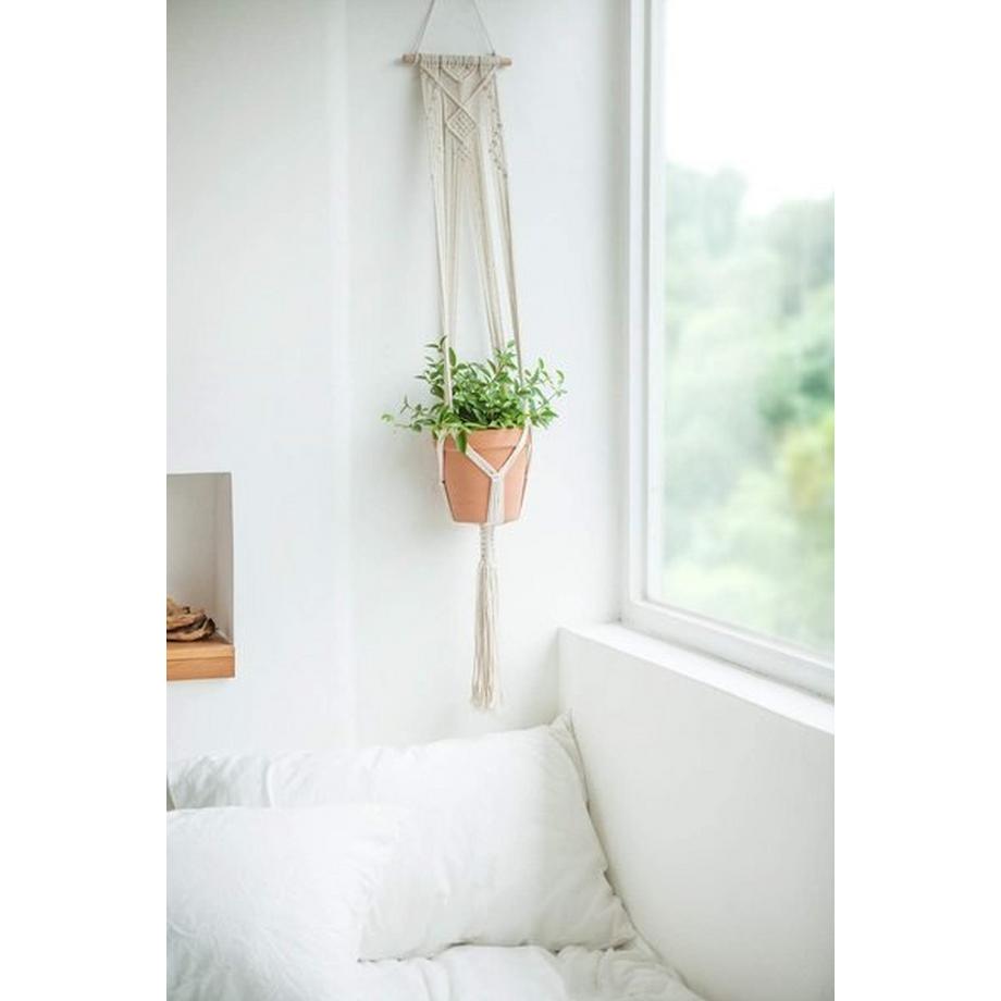 Northio  Panier Suspendu en Macramé - Suspension Plante - 105 cm 