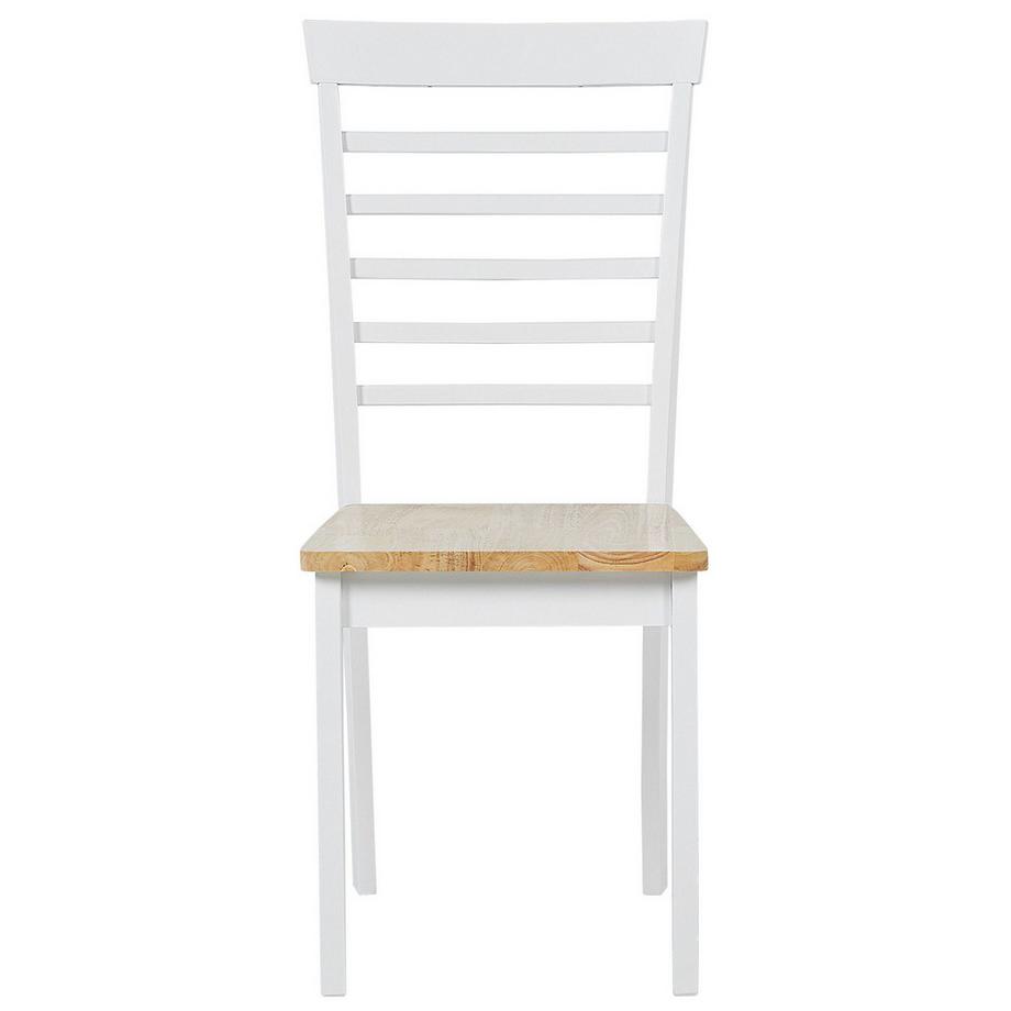 Beliani Set di 2 sedie da pranzo en Legno di caucciù Scandinavo BATTERSBY  