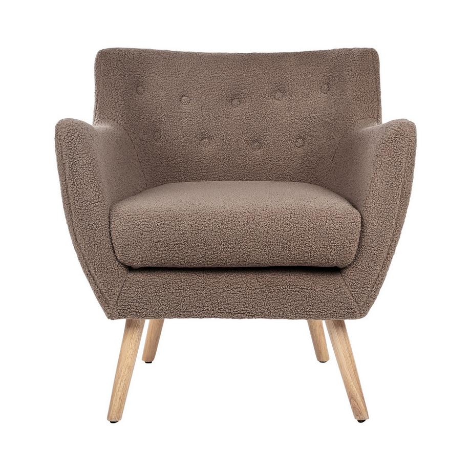 Beliani Sessel aus Bouclé Retro DRAMMEN  