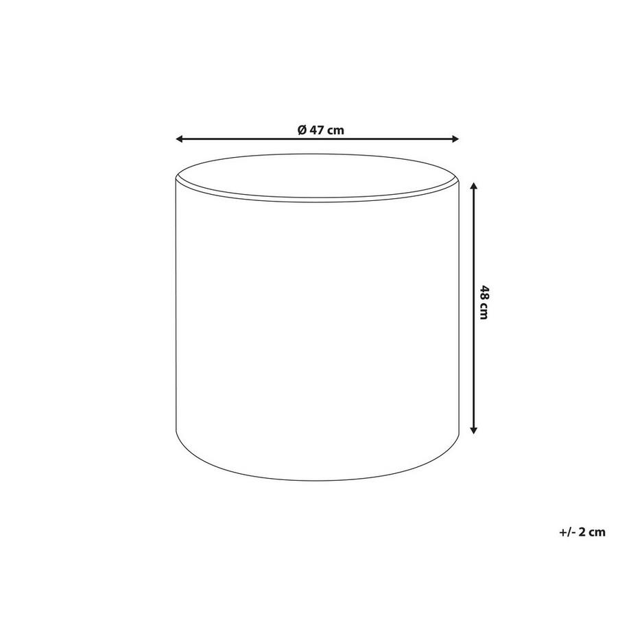 Beliani Pouf en Velours  LOVETT  