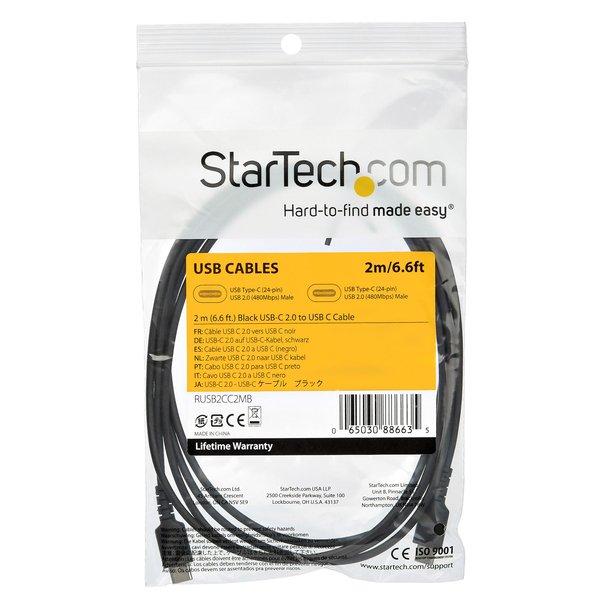 STARTECH.COM  Câble USB-C vers USB-C de 2 m - Noir 