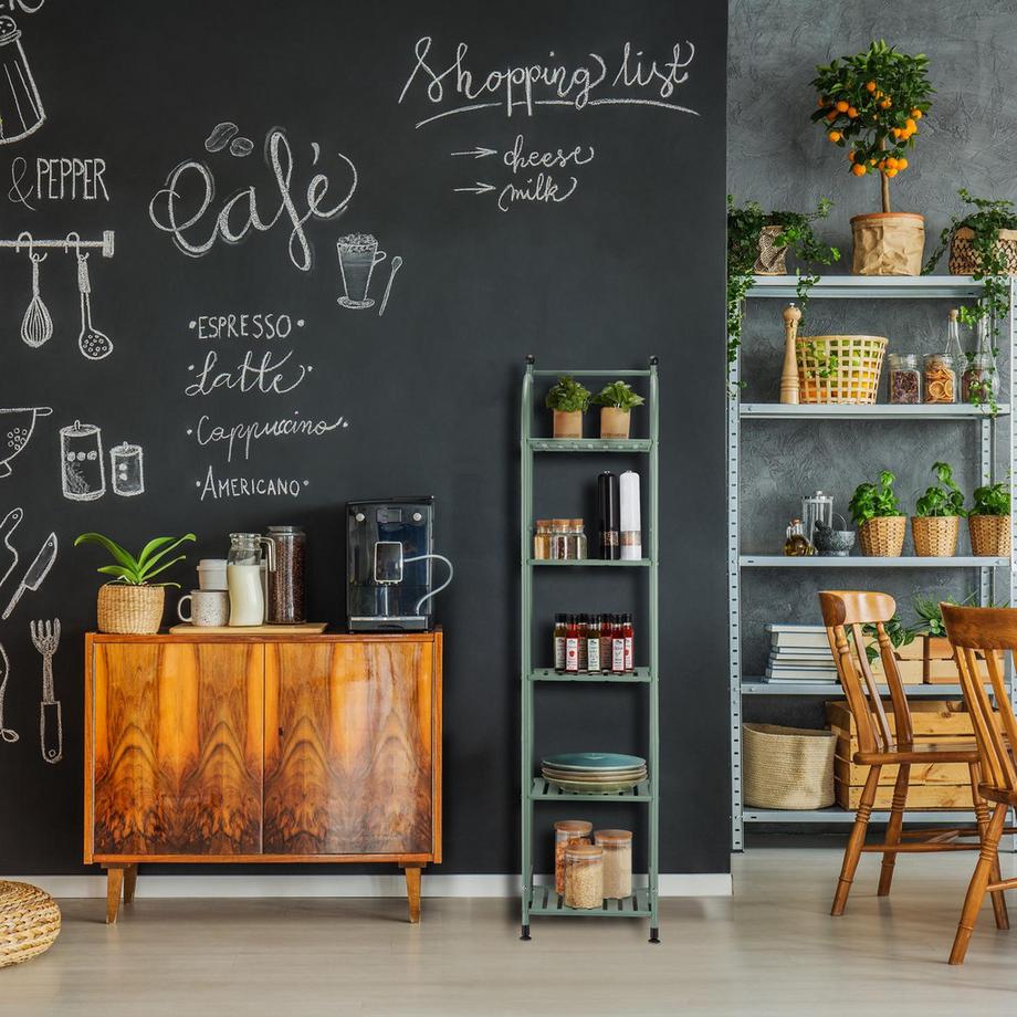 B2X  Étagère étroite sur pied avec 5 étagères 