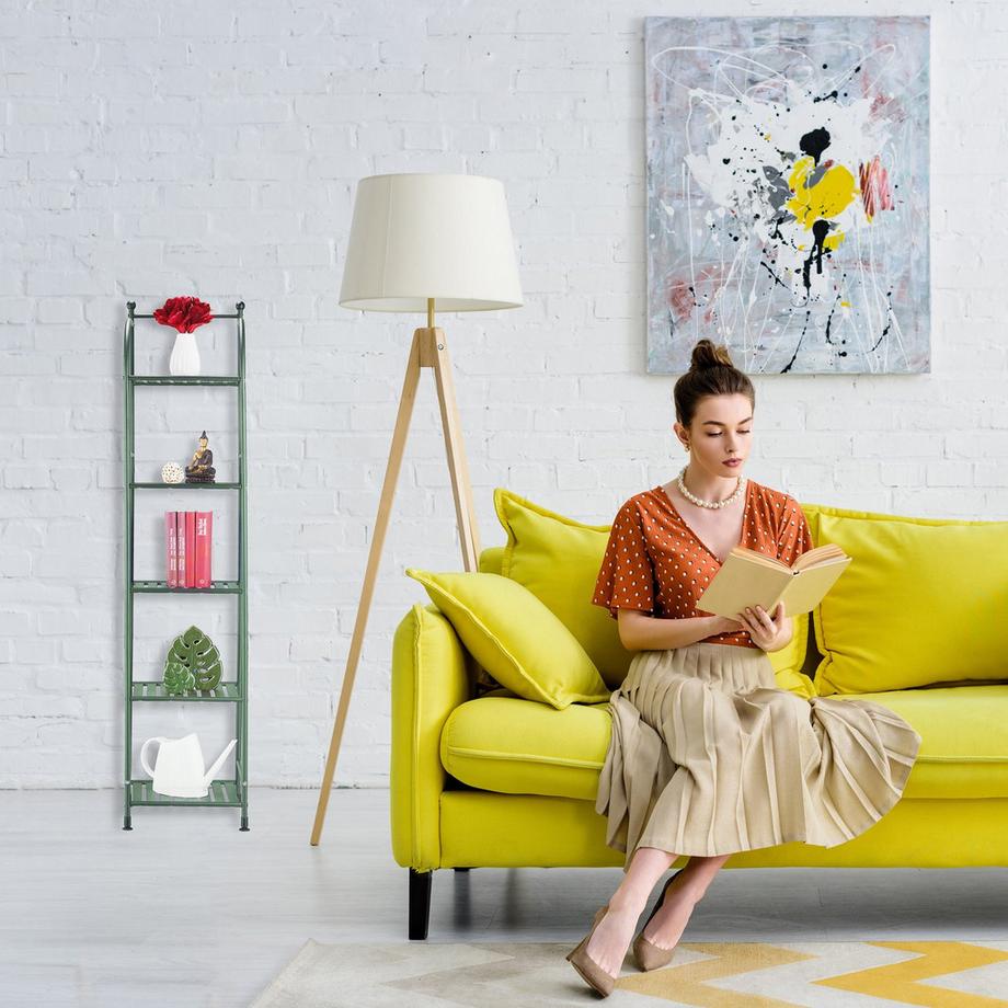 B2X  Étagère étroite sur pied avec 5 étagères 