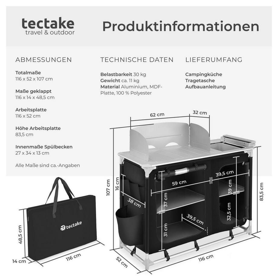 Tectake  Campingküche 