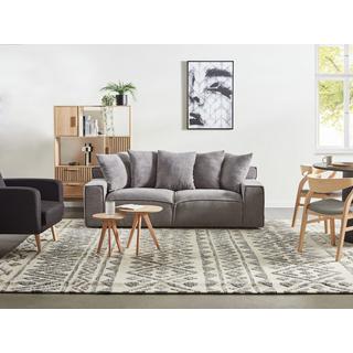 Beliani 3 Sitzer Sofa aus Cord Modern VISKAN  