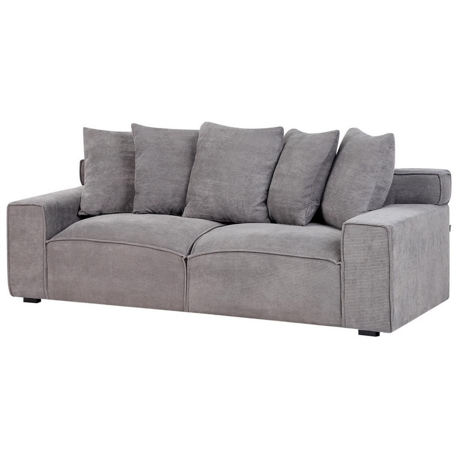 Beliani 3 Sitzer Sofa aus Cord  VISKAN  