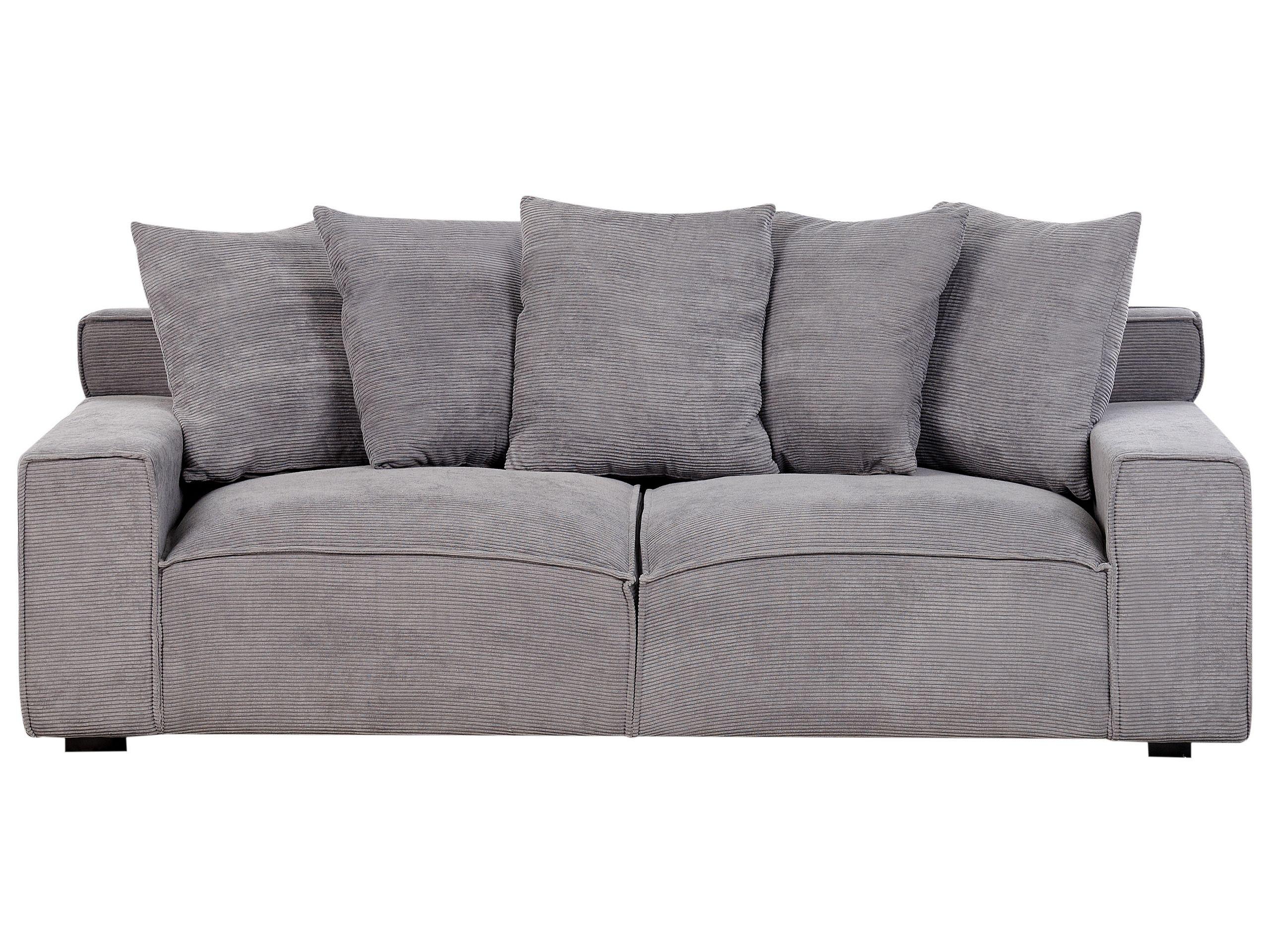 Beliani 3 Sitzer Sofa aus Cord Modern VISKAN  