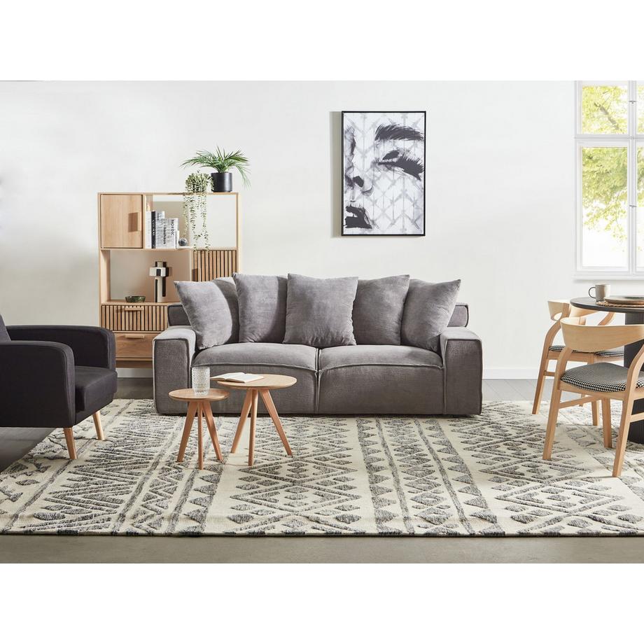Beliani 3 Sitzer Sofa aus Cord  VISKAN  
