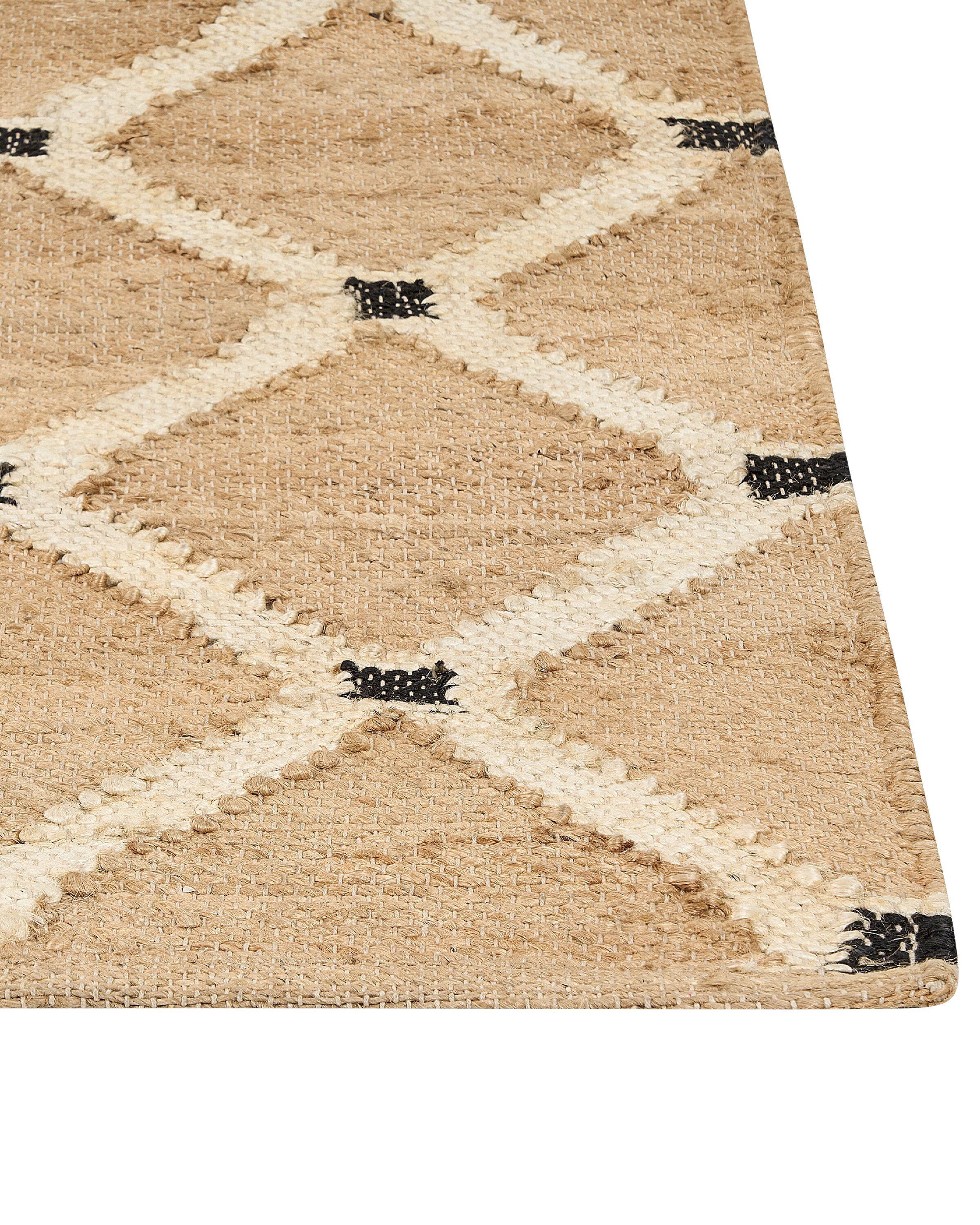 Beliani Tapis en Jute Boho KALEKOY  