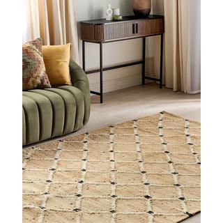 Beliani Tapis en Jute Boho KALEKOY  