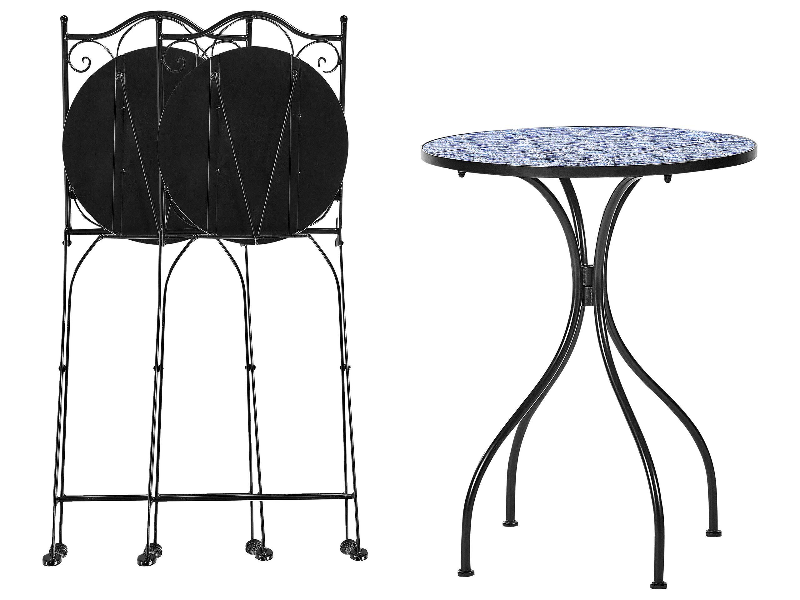 Beliani Bistro Set aus Eisen Retro CIGLIANO  