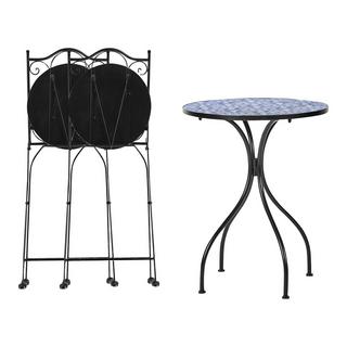 Beliani Bistro Set aus Eisen Retro CIGLIANO  