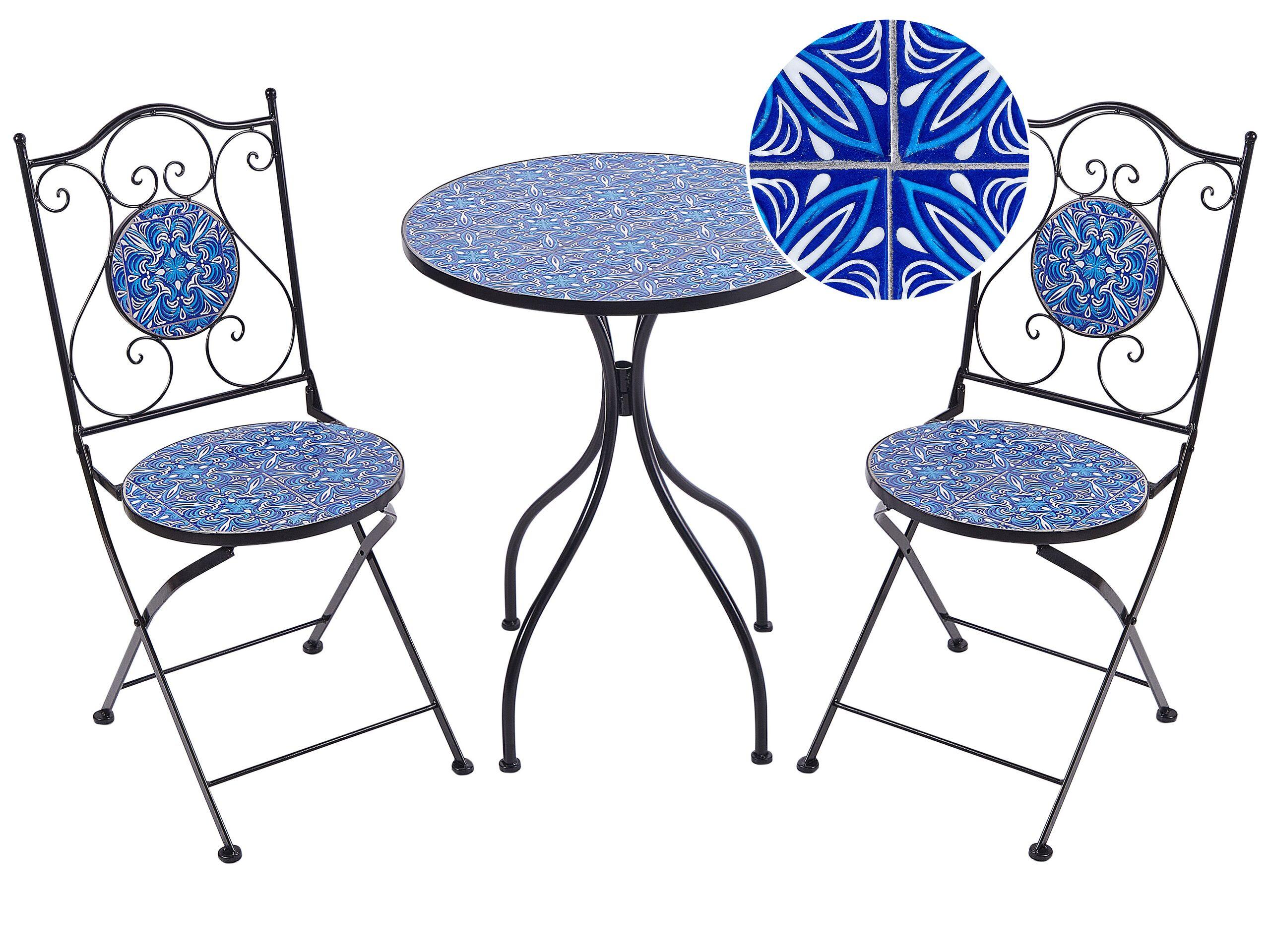 Beliani Bistro Set aus Eisen Retro CIGLIANO  