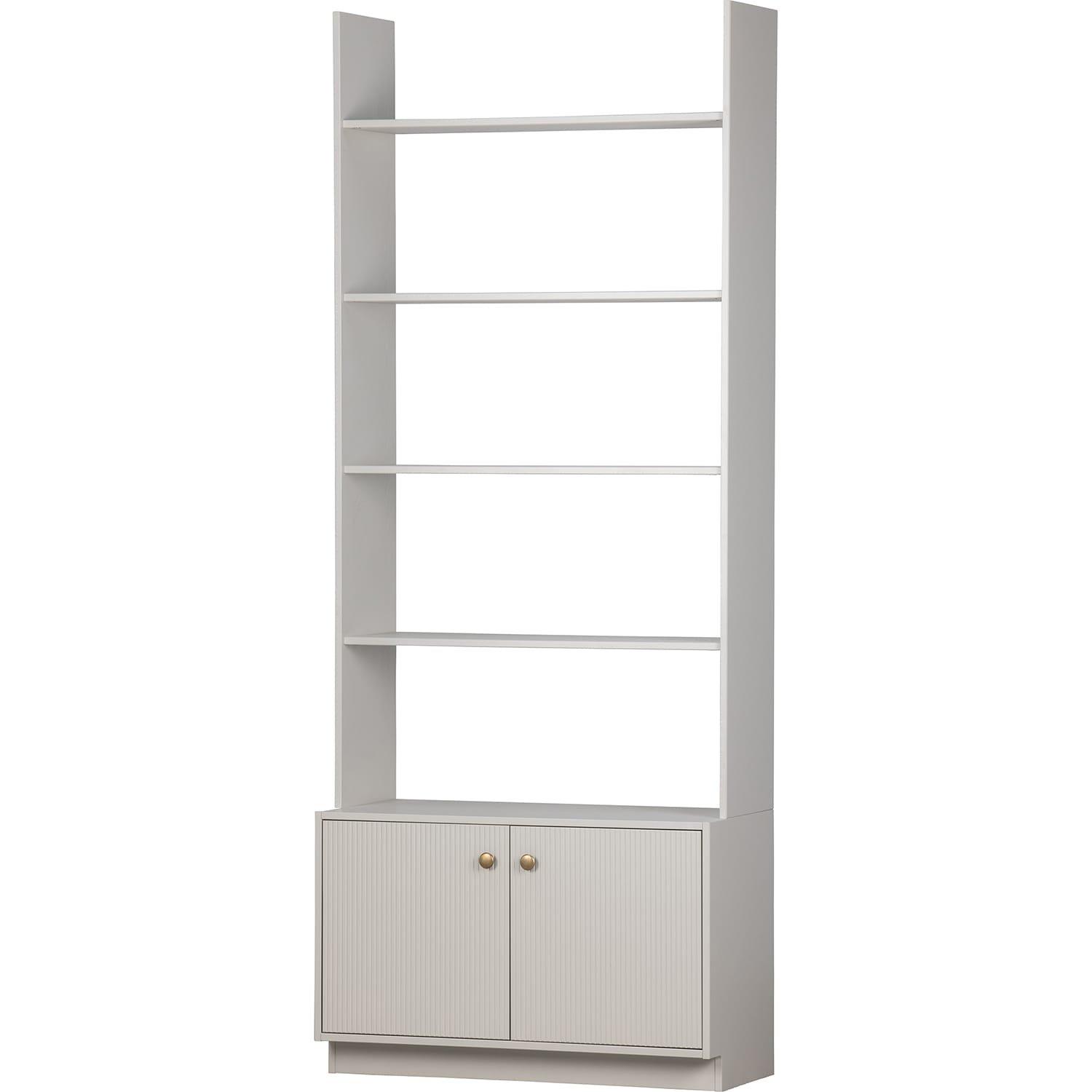 mutoni Bücherregal Madu Cloud Grey 80x35  