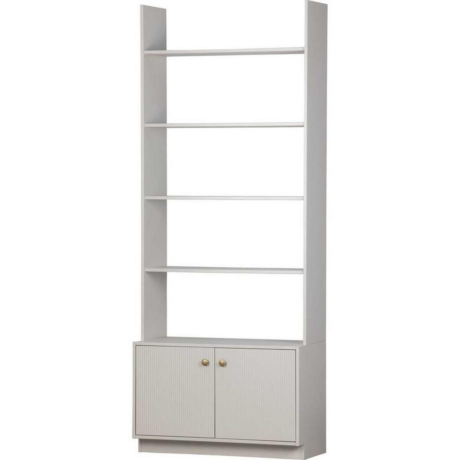 mutoni Bücherregal Madu cloud grey 80x35  