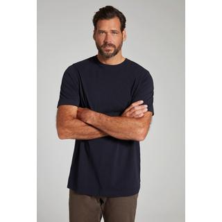 JP1880  T-shirt Basic en coton peigné, col rond marine foncé 