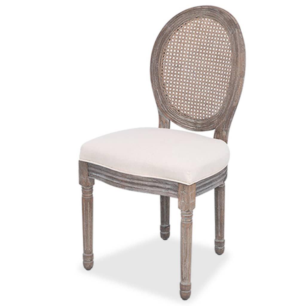 VidaXL Chaise de salle à manger tissu  