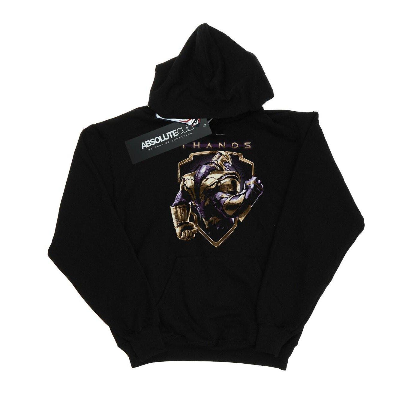 Image of Avengers Endgame Thanos Shield Kapuzenpullover Herren Schwarz XL