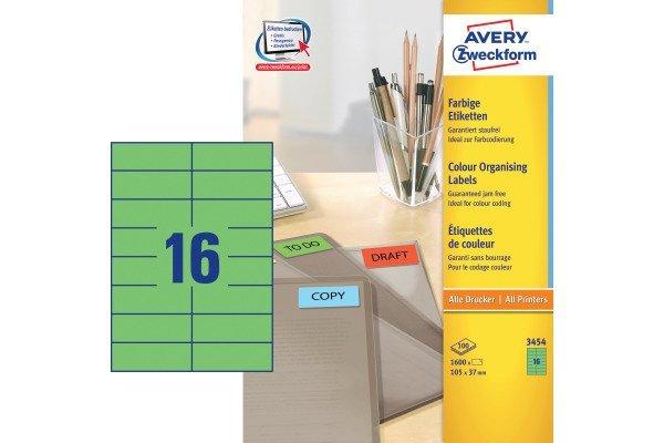 Avery-Zweckform AVERY ZWECKFORM Etiketten 105×37mm, 1600 Stück  