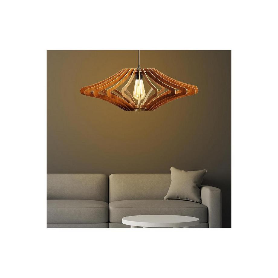 OZAIA Suspension ajourée en MDF 59 55 noyer FARITA  