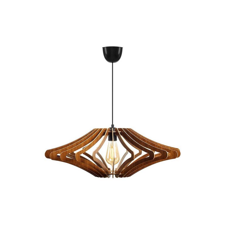 Suspension ajourée en MDF 59 55 noyer FARITA