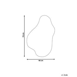 Beliani Specchio en Fibra a media densità (MDF) Moderno HERRY  
