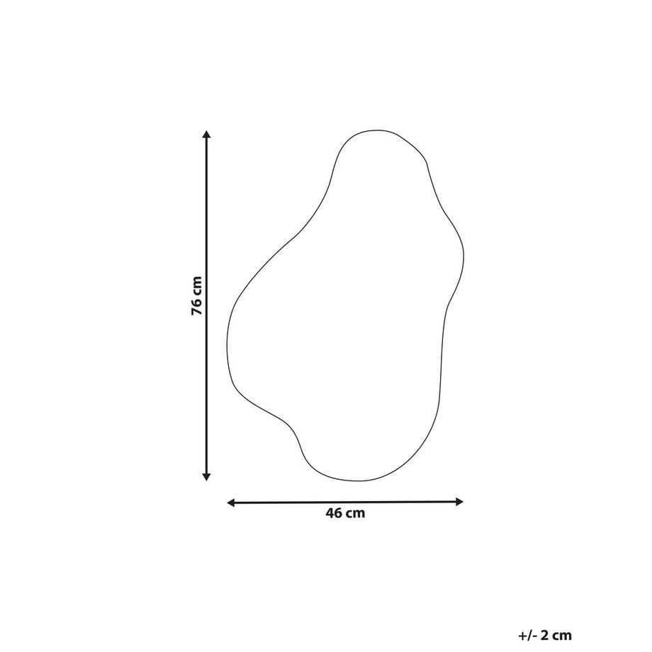 Beliani Wandspiegel aus MDF-Platte Minimalistisch HERRY  