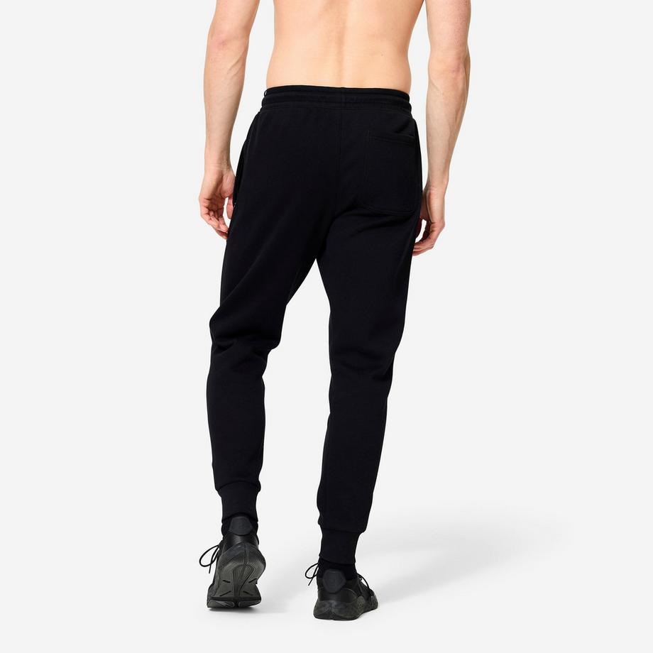 DOMYOS  Pantalon de fitness slim homme, noir 