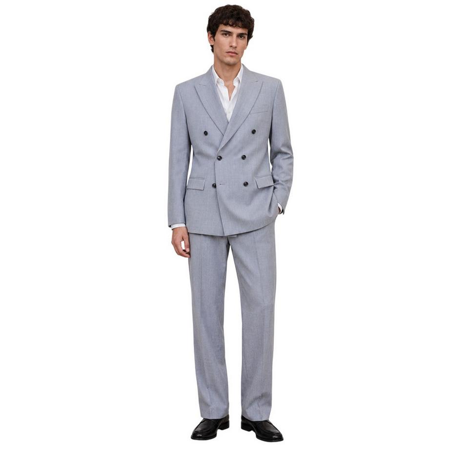 BOSS Hutson Anzugjacke, Pattentasche, Gewebter Stoff  