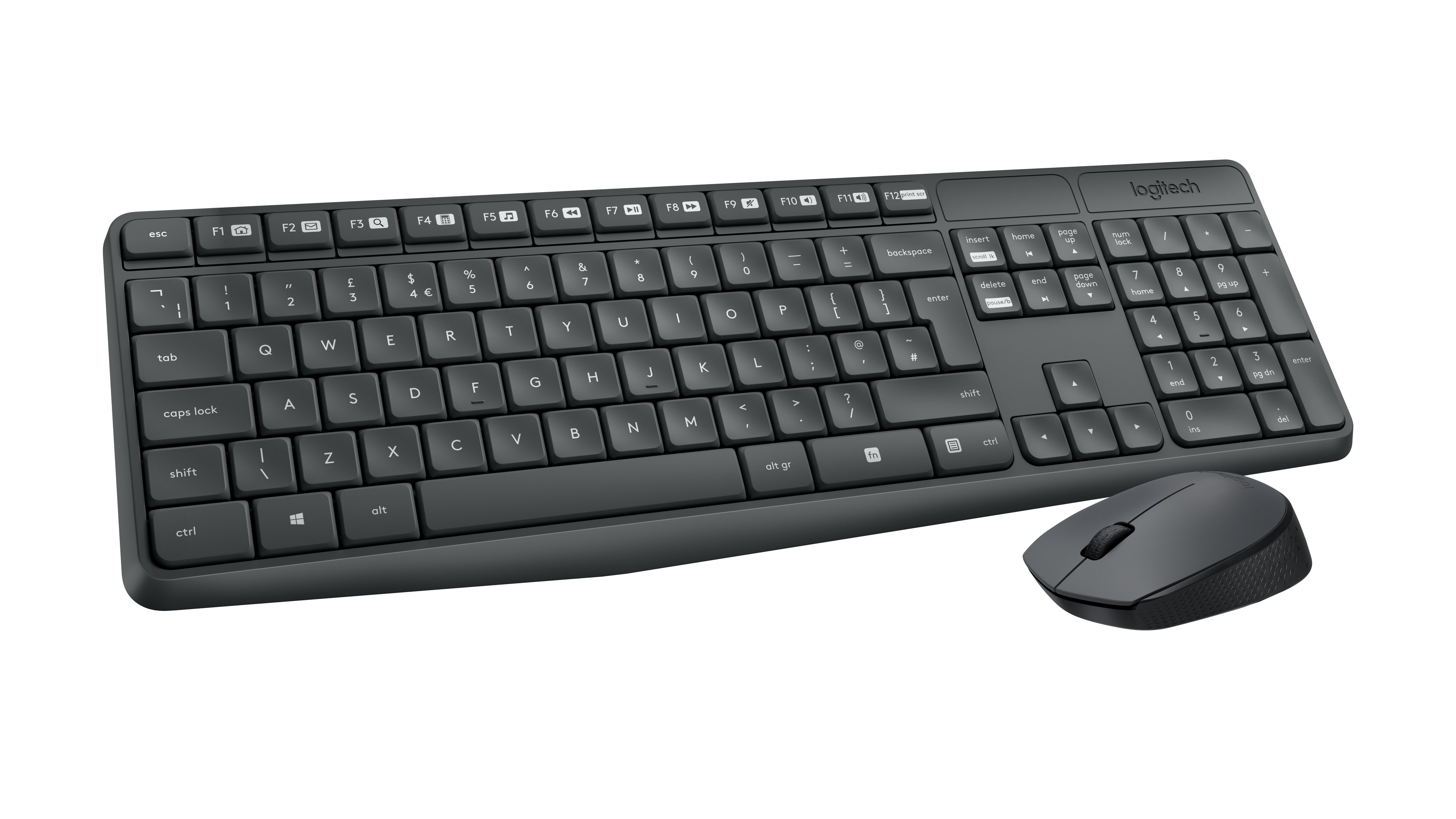 Logitech  MK235 tastiera Mouse incluso USB AZERTY Francese Grigio 