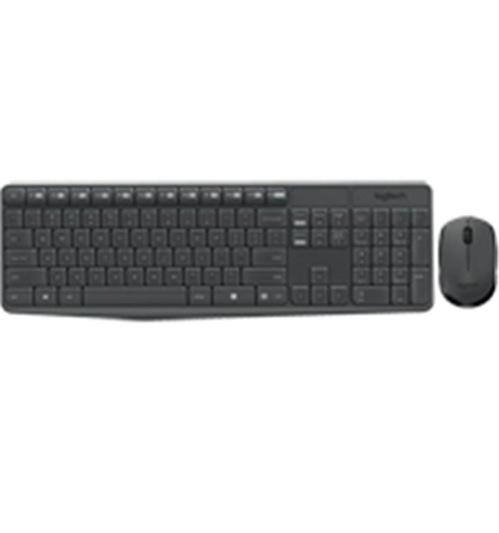 Logitech  MK235 tastiera Mouse incluso USB AZERTY Francese Grigio 