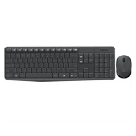 Logitech  MK235 tastiera Mouse incluso USB AZERTY Francese Grigio 