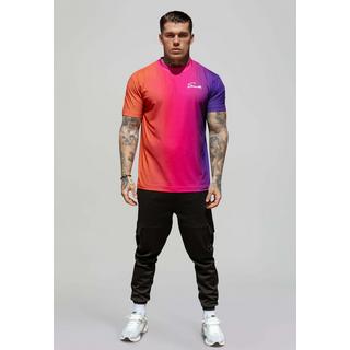 Sik Silk  T-shirt Script Fade T-Shirt in Pink, Purple 