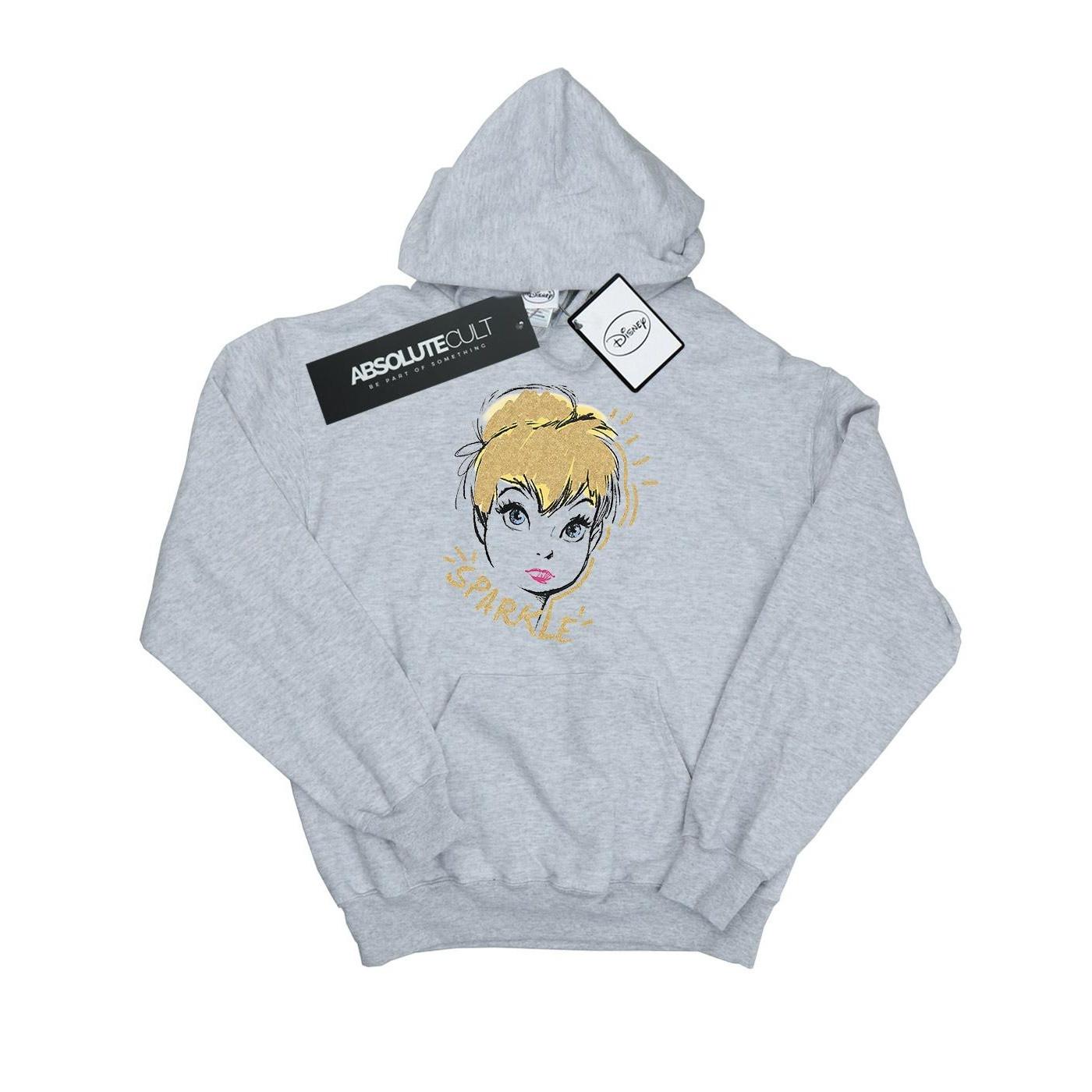 Image of Tinkerbell Sparkle Kapuzenpullover Unisex Grau 152-158