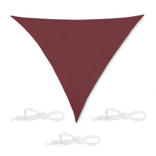 B2X Voile d'ombrage triangulaire rouge-marron  