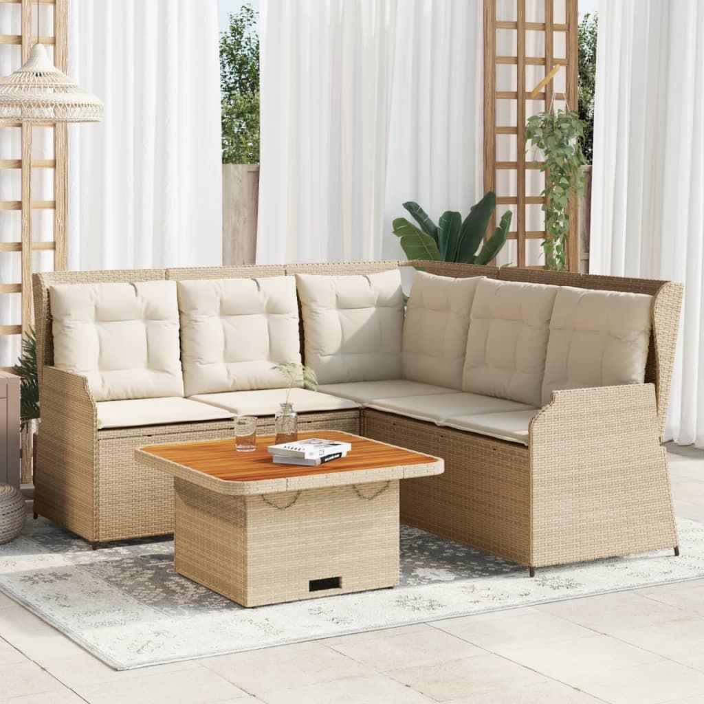 VidaXL set salotti da giardino Polirattan  