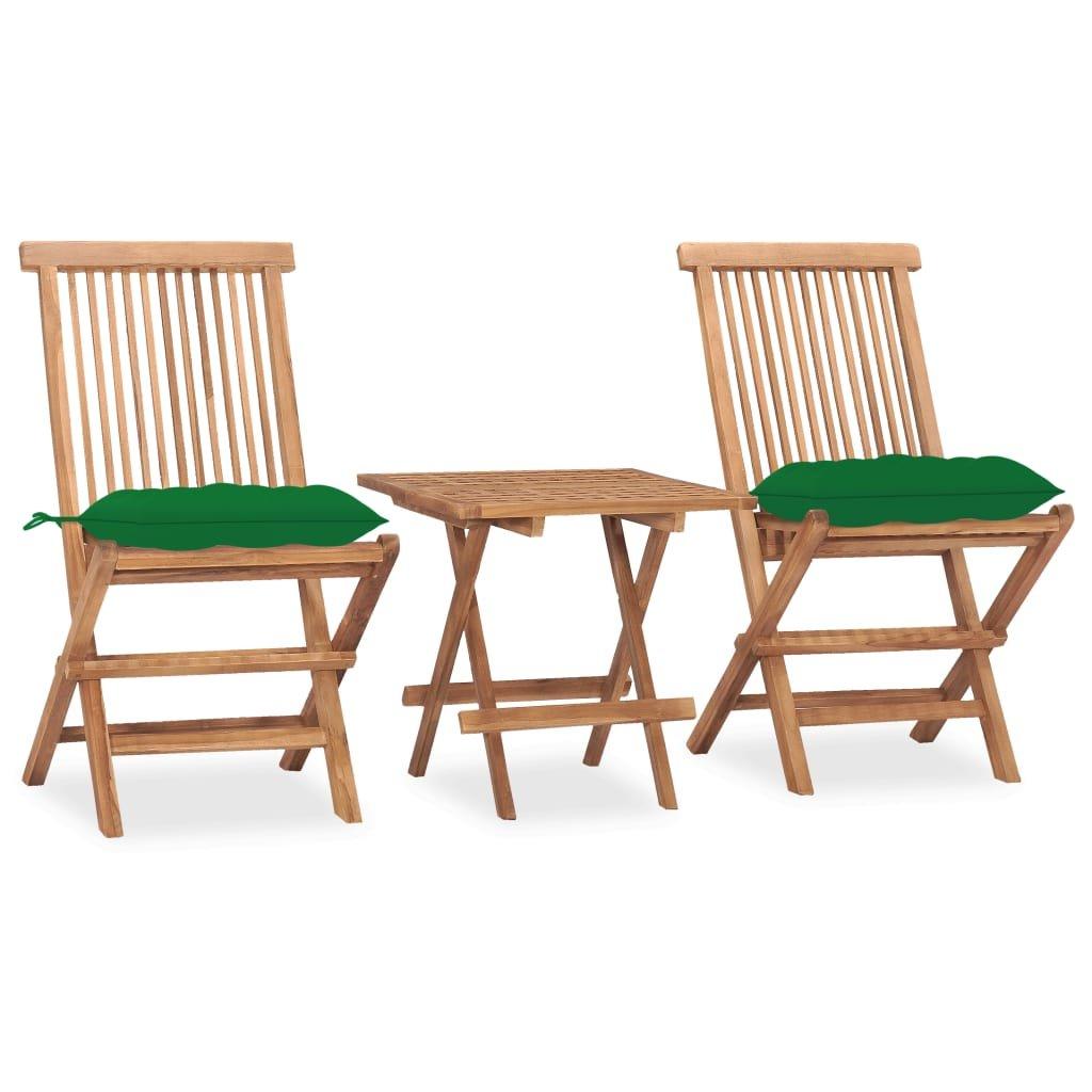 VidaXL set arredo pieghevole giardino Teak riciclato  