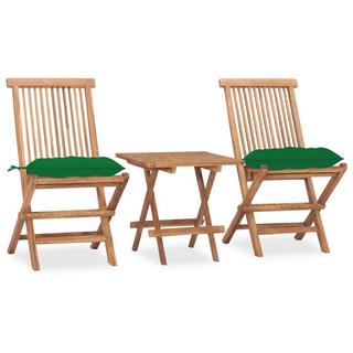 VidaXL set arredo pieghevole giardino Teak riciclato  