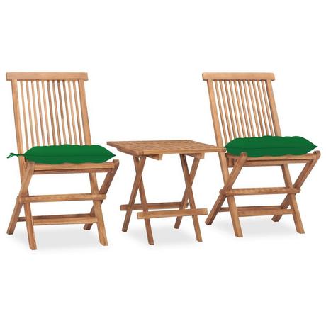 VidaXL set arredo pieghevole giardino Teak riciclato  