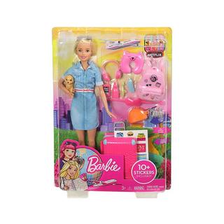 Barbie  Familie & Freunde Reise Puppe und Zubehör Blond 