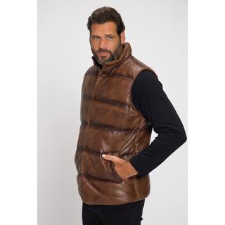 JP1880  Gilet trapuntato e foderato in nappa d'agnello con collo alto 