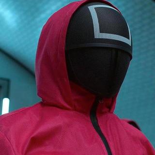 B2X  Jeu de calamars, masque de mascarade - Carré 