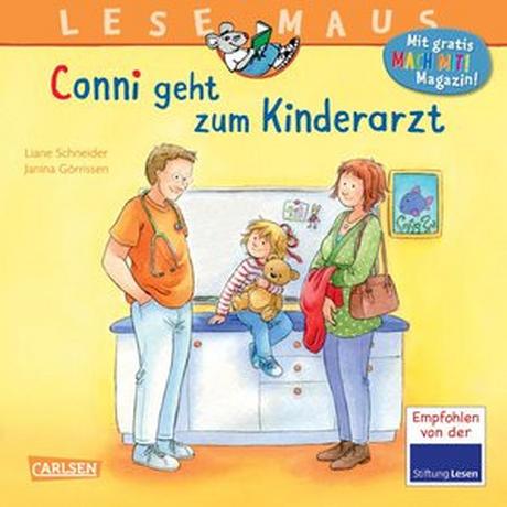 LESEMAUS 132: Conni geht zum Kinderarzt Schneider, Liane; Görrissen, Janina (Illustrationen) Gebundene Ausgabe 