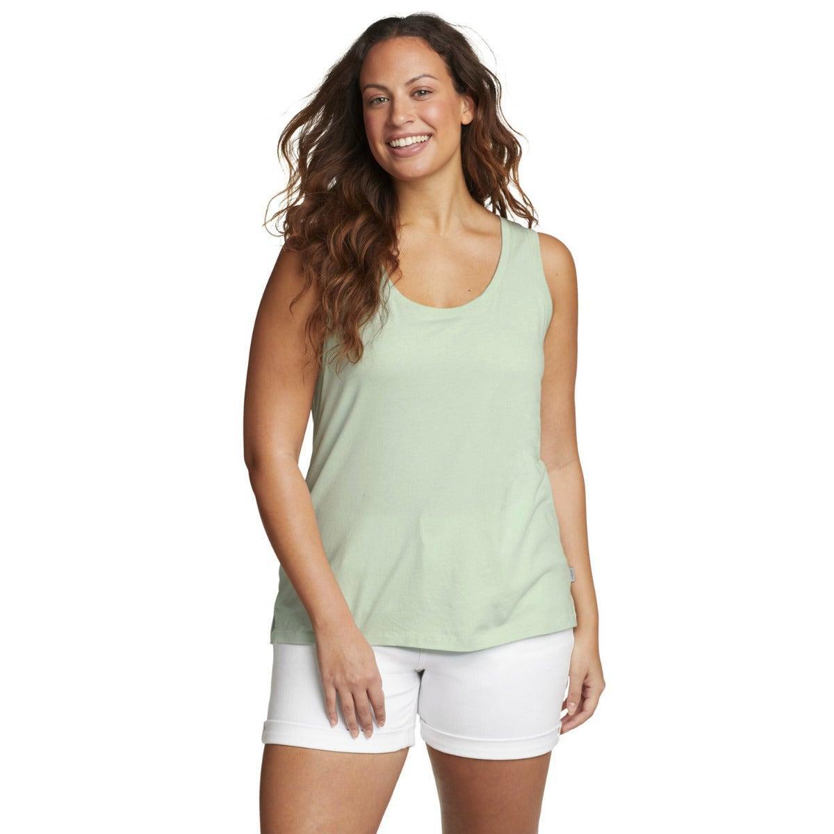 Image of Everyday Essentials Ärmelloses Oberteil Runder Auschnitt Ärmellos Unisex Hellgrün L