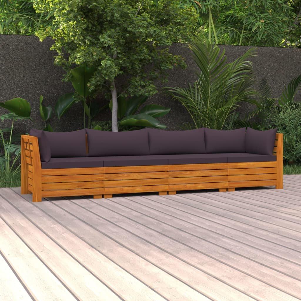 VidaXL Gartensofa akazienholz  