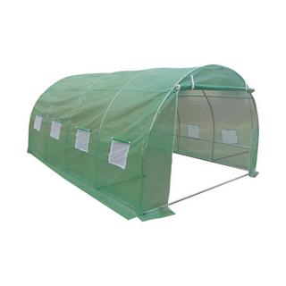 Vente-unique Foliengewächshaus Folientunnel - 12 m² - 400 x 300 x 200 cm - Stahl - IPOMEA  