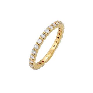 Elli  Bague Memoire Eternity Zirkonia Funkelnd 925 Silber 