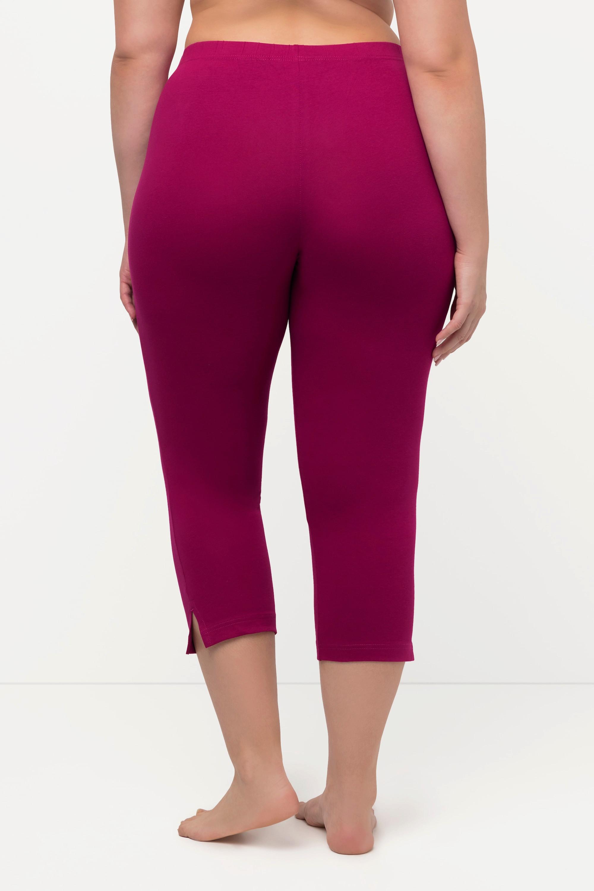 Ulla Popken  Pantalon corsaire longueur 7/8, taille élastique - jusqu'au 68/70 