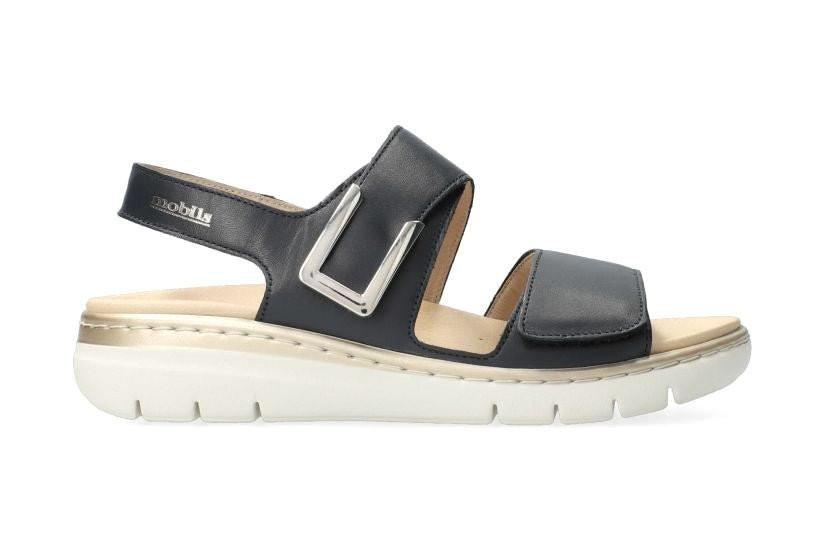 Image of Lalia - Leder Sandale Damen Schwarz 41